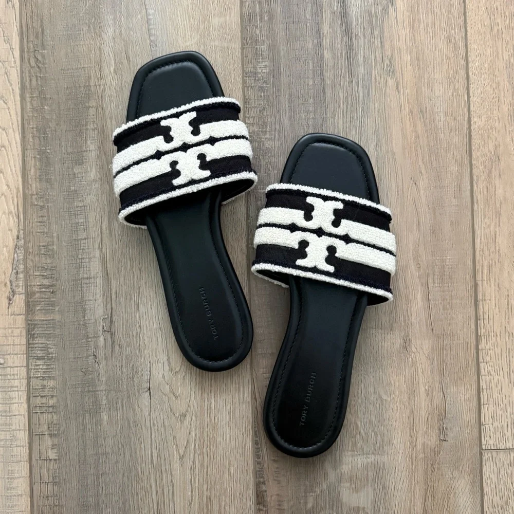 Tory Burch Double-T Slide Sandal